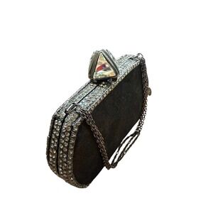 CLARA Kasavina back clutch with rhinestones evening bag